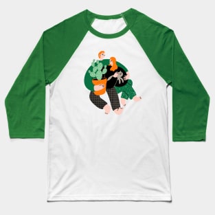 Cute couple with cat Baseball T-Shirt